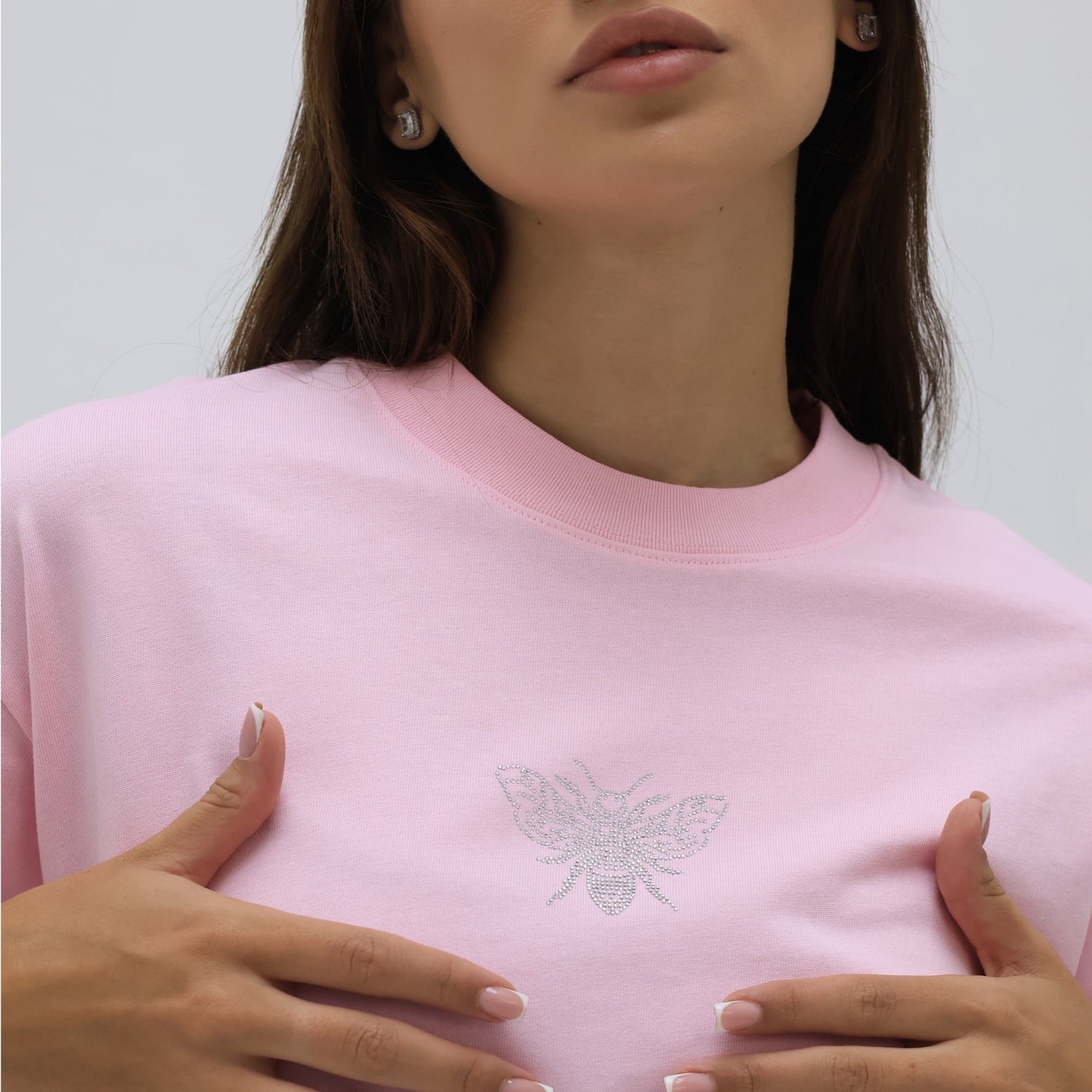 WOMEN'S T-SHIRT DIAMOND FRONT BEE