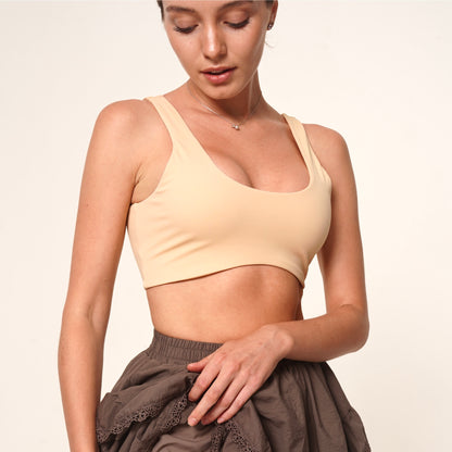 WOMEN'S TOP STRETCH BEIGE