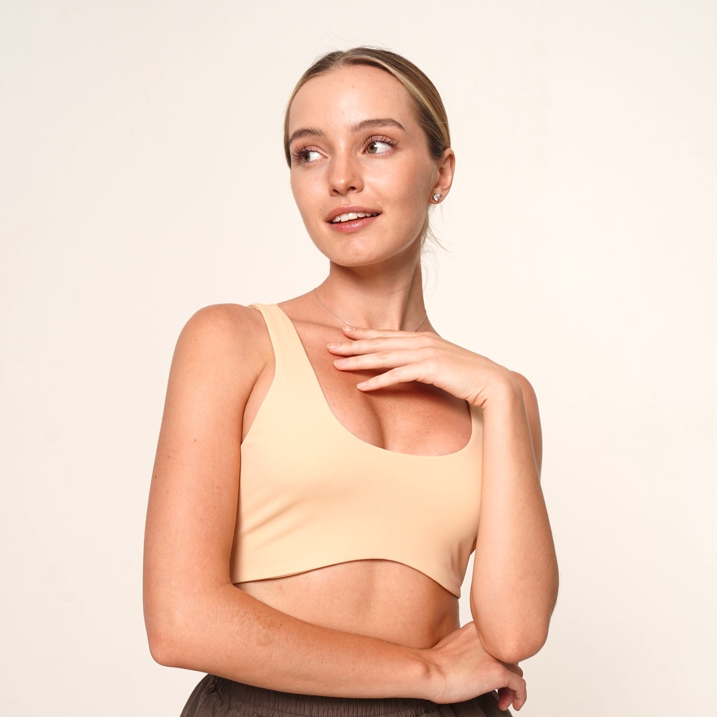 WOMEN'S TOP STRETCH BEIGE