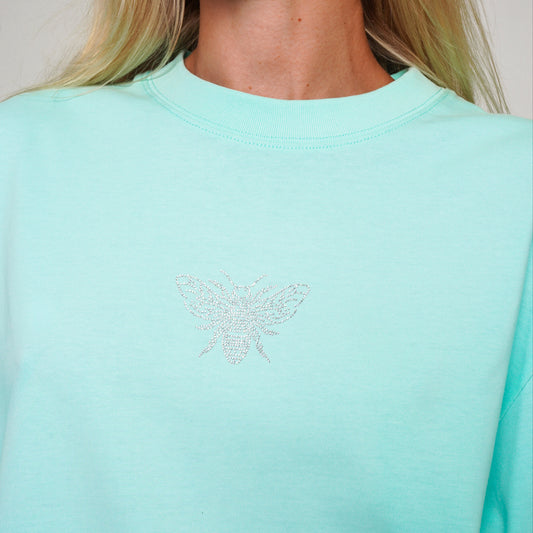 WOMEN'S T-SHIRT DIAMOND FRONT BEE TIFFANY