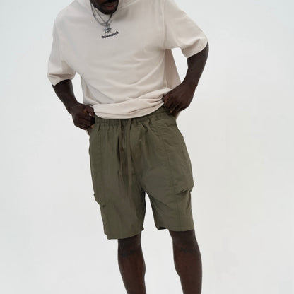 MEN'S SHORT PREMIUM NYLON GREEN-KHAKI