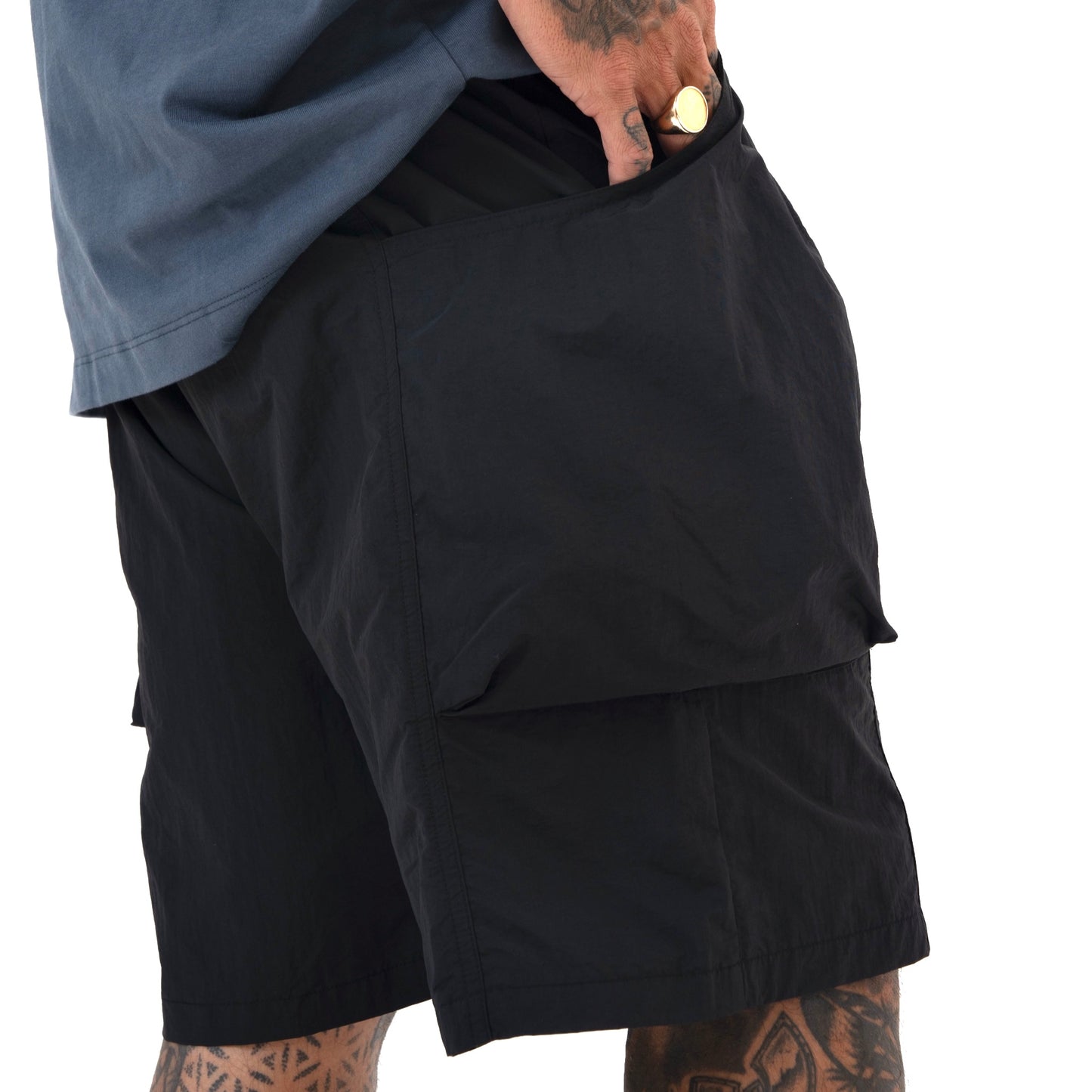 MEN'S SHORT PREMIUM NYLON BLACK