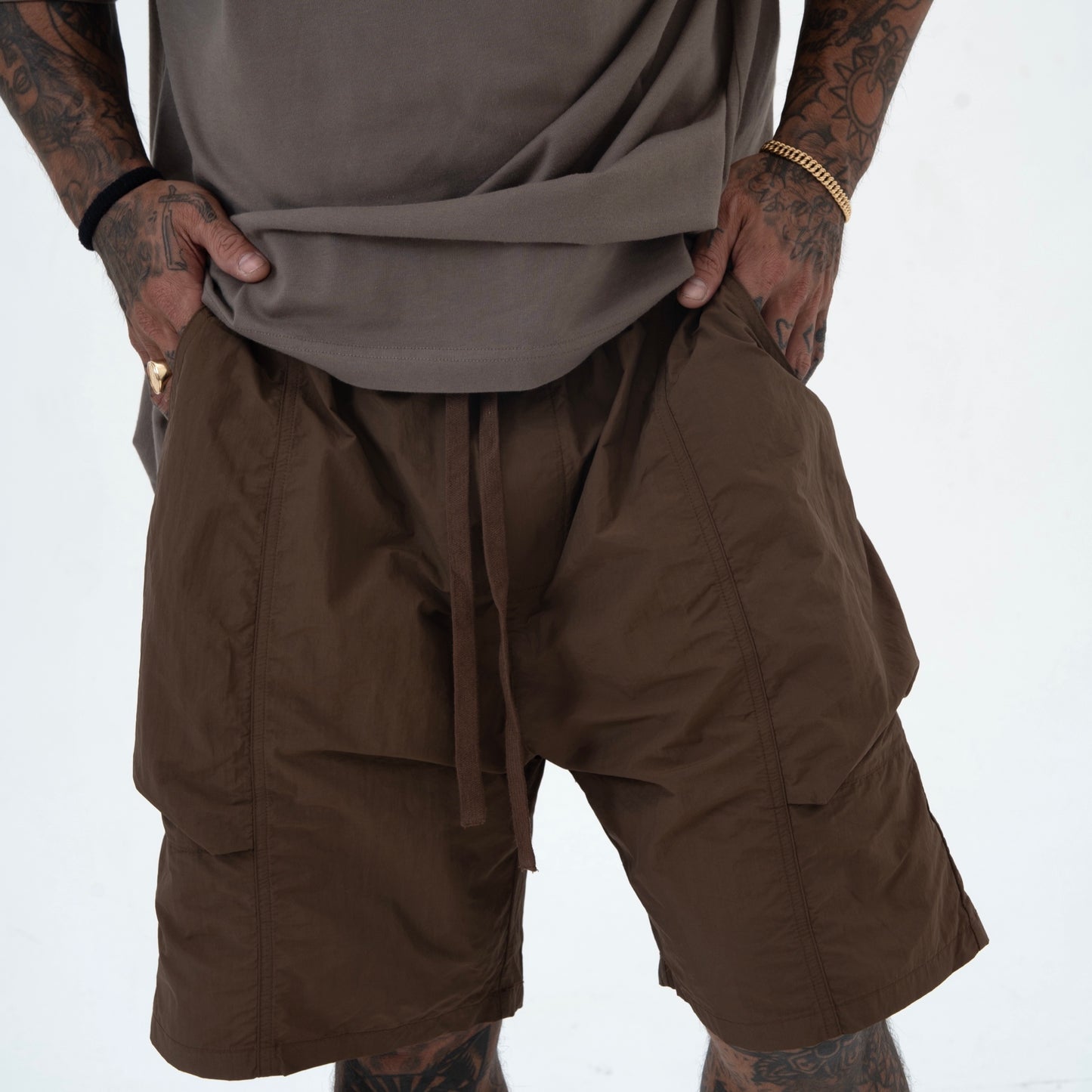 MEN'S SHORT PREMIUM NYLON BROWN